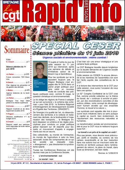 RAPID INFO N°333 CESER