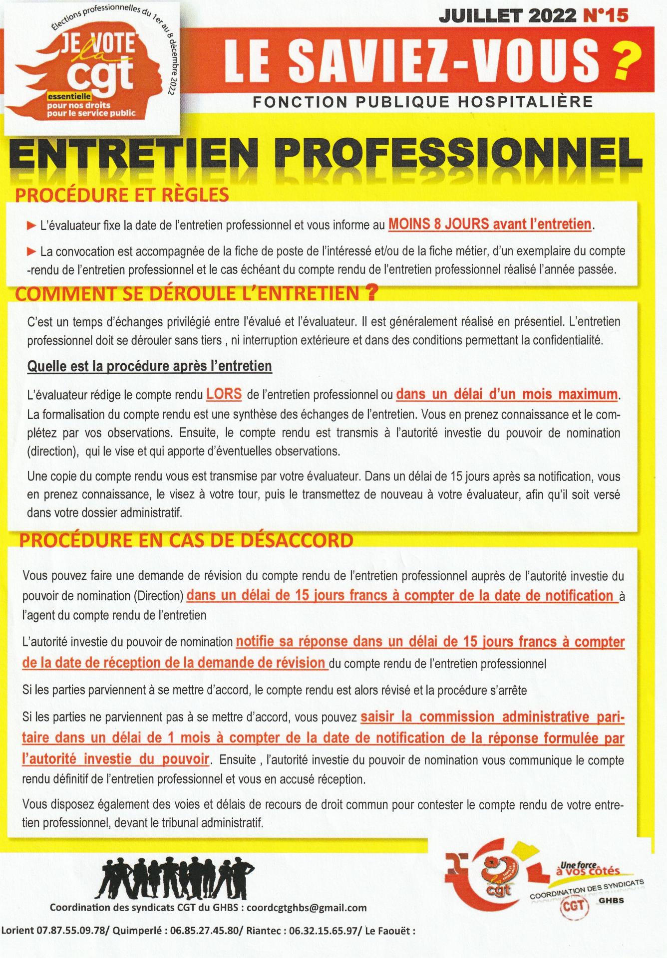 Entretien professionnel