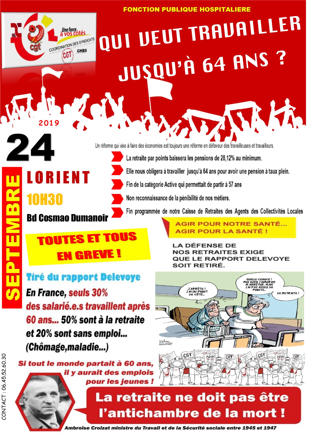 GREVE: QUI VEUT TRAVAILLER JUSQU’À 64 ANS ?