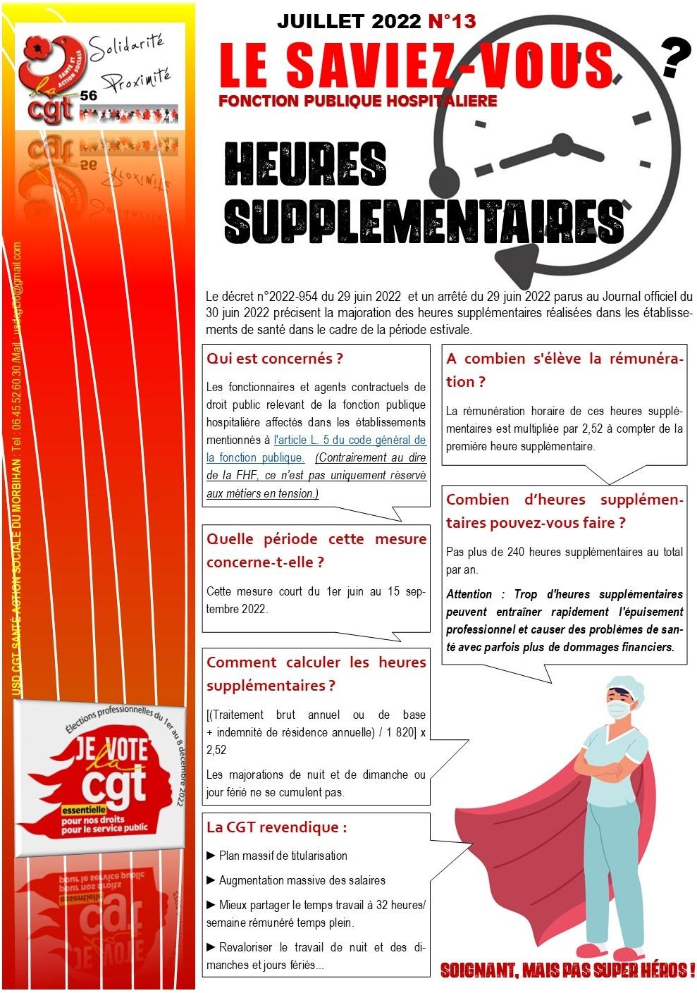 Heures supplémentaires